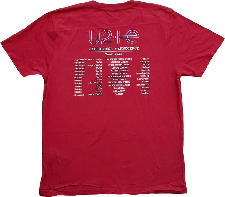 Immagine prodotto Universal Textiles Maglietta con le date del tour 2018 di I+E (XXL)