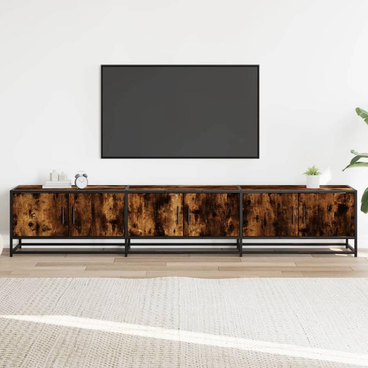 Produktbild vidaXL TV Schrank Lowboard Fernsehschrank Fernsehtisch TV Möbel Räuchereiche (210 x 35 x 41 cm)