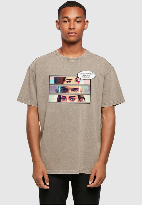 Produktbild Merchcode Thinking Comic Acid Washed Oversized Tee - 116355 (XXL)