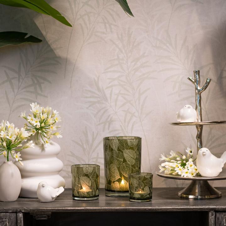 Produktbild G. Wurm Etagere mit 2 Ebenen aus Metall silber (H) 38cm Ø18cm/27cm