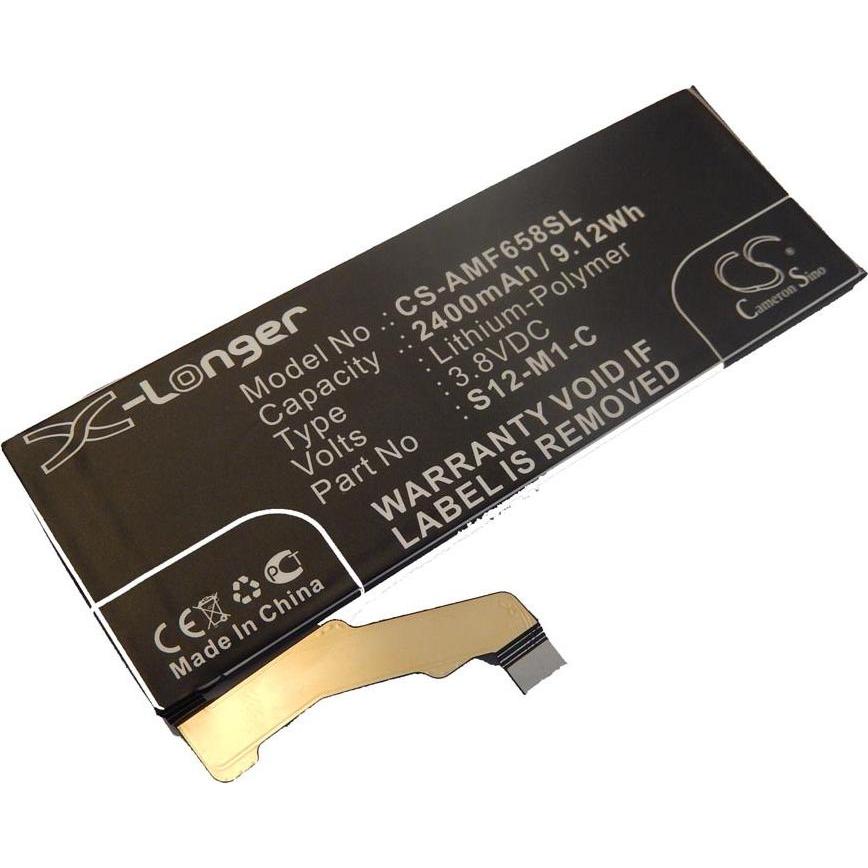 AccuCell Akku für Amazon Fire Phone u.a. 2400mah (Akku, Fire Phone), Mobilgerät Ersatzteile, Transparent