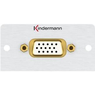 Kindermann VGA (HD15) männlich/weiblich Anschluss Kabel 1 m Länge Hälfte der Öffnung von 50 x 50 m (1 m, VGA), Video Kab...