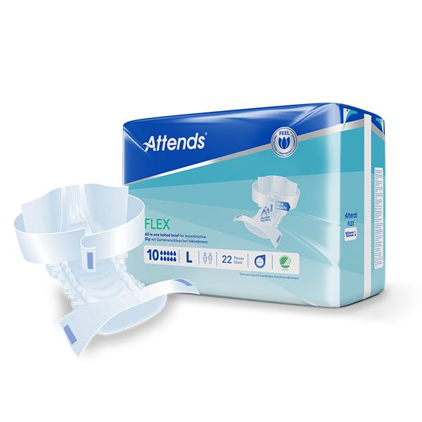 Actual product image Attends Flex 10 (20 x, Large plus)