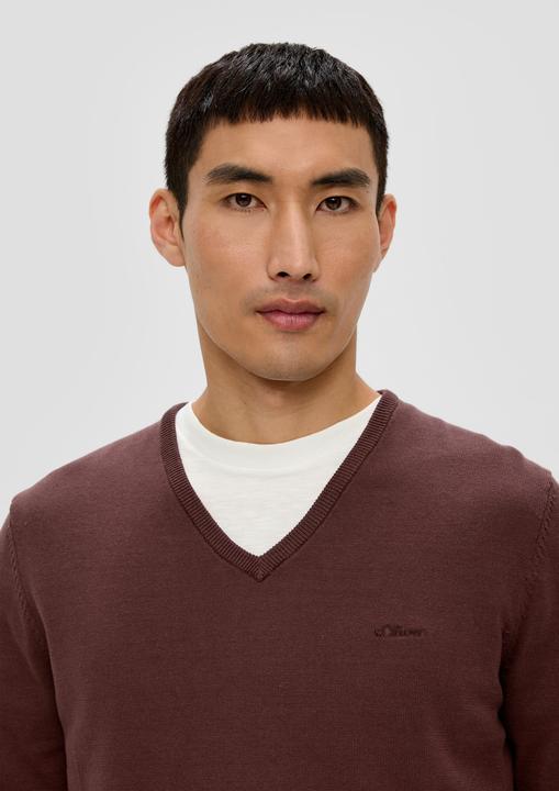Actual product image S.Oliver Strickpullover Strickpullover mit V-Ausschnitt (S)
