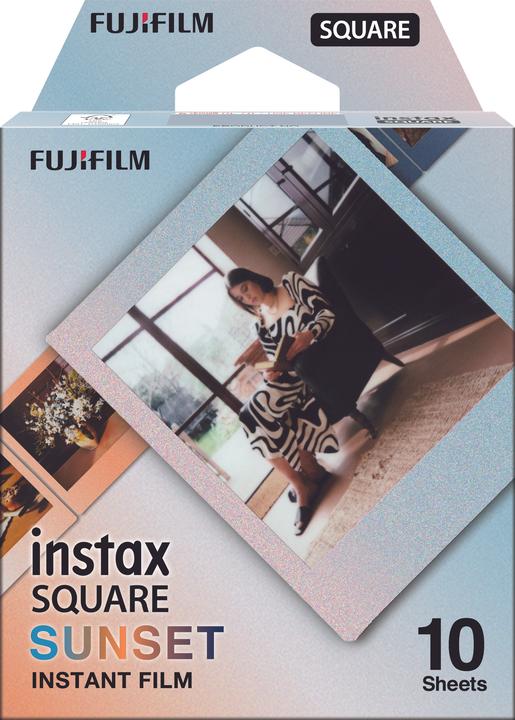 Actual product image Fujifilm Instax Square Film Sunset Rainbow