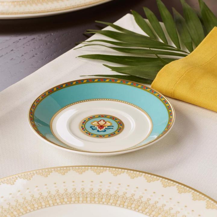 Actual product image Villeroy & Boch Multipack Samarkand aquamarine mocha/espresso saucer - 6 pieces (6x)