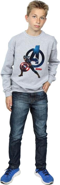 Produktbild Captain America Pose Sweatshirt Jungen (140, 146)