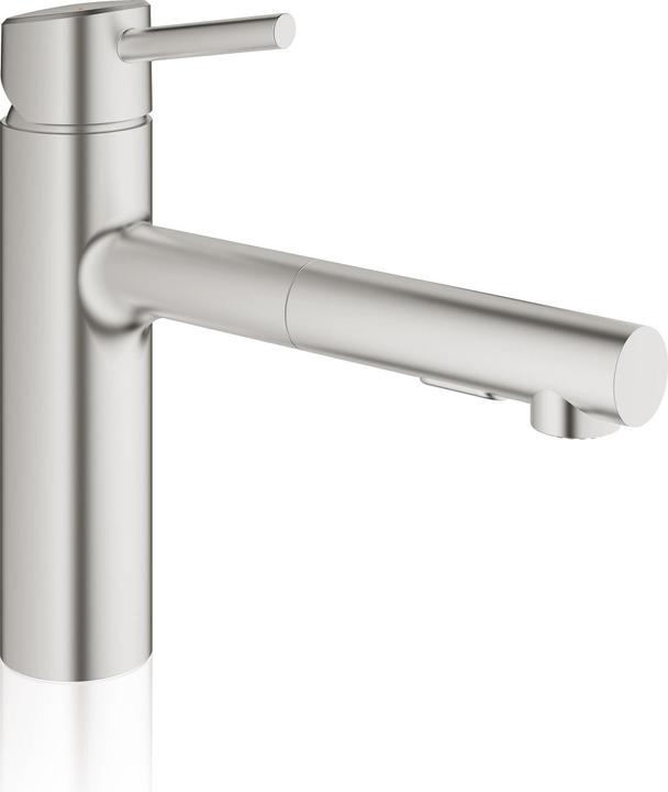 Grohe Küchenarmatur mit Handbrause Concetto supersteel matt 30273