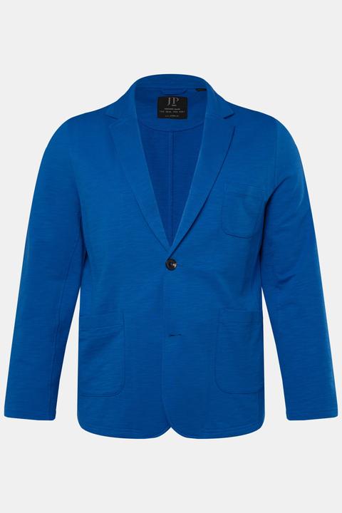 Actual product image JP1880 Sweat jacket, slub, lapel, patch pockets (5XL)