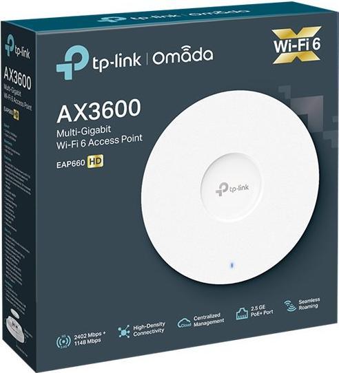 Productafbeelding TP-Link AP Omada AX3600 Plafond/Wand EAP660 HD (2402 Mbit/s)