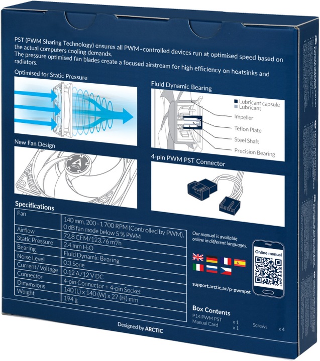 Image du produit Arctic P14 PWM PST (140 mm, 5 x)