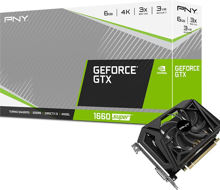 Actual product image PNY GeForce GTX 1660 Super (6 GB)
