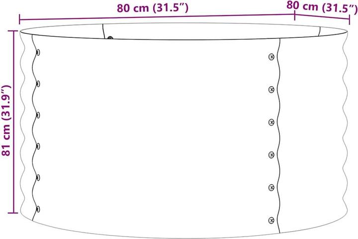 Produktbild vidaXL Metallpflanzer