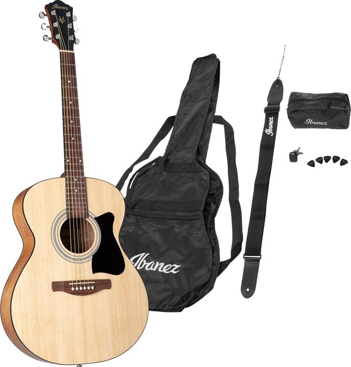 Productafbeelding Ibanez VC50NJP-OPN Acoustic guitar package (Akoestische gitaar, Body: Vuren bovenblad, Meranti achterkant en zijkanten Hals: Meranti Toets: Nandu)