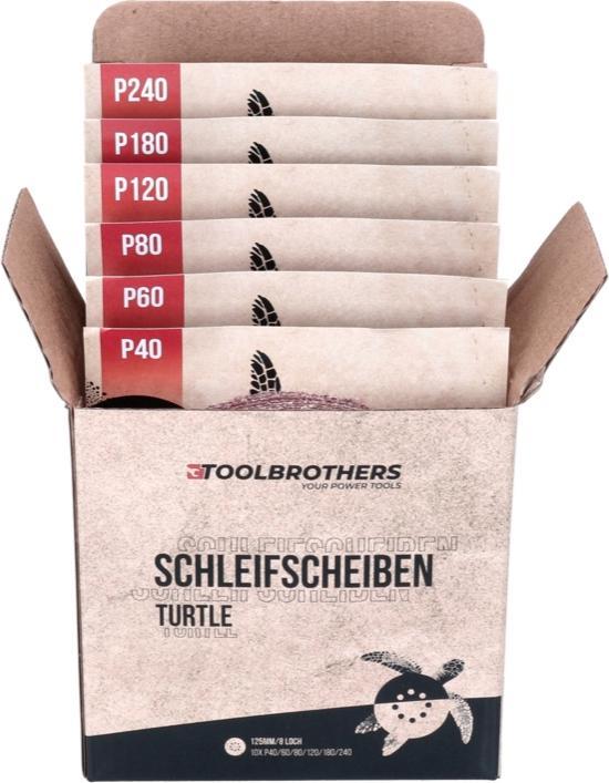 Productafbeelding Bosch Professional Bosch GEX 125-1 AE Excentrische schuurmachine 250 Watt 125 mm ( 0601387500 ) + 2x Toolbrothers (Excentrische schuurmachine, 250 W)