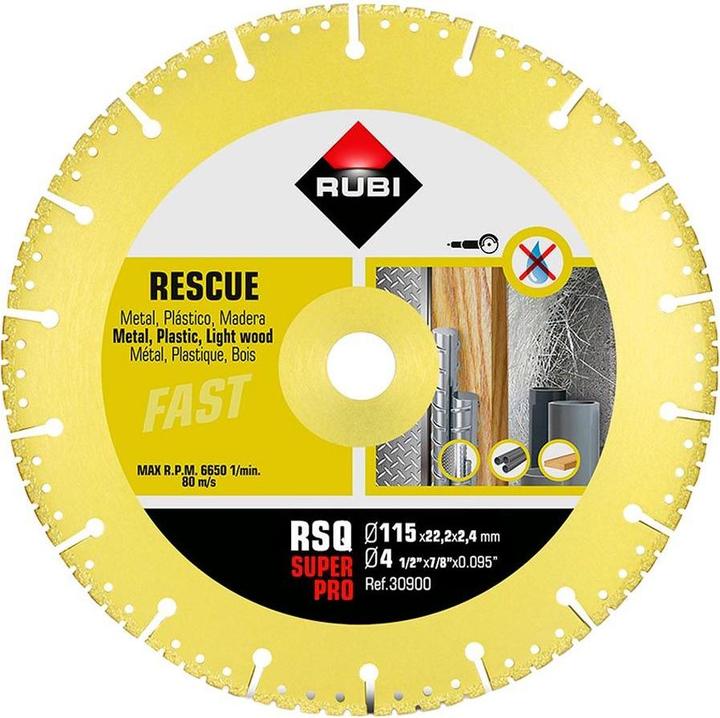 Actual product image Rubi Diamond cutting disc 115x22,2mm