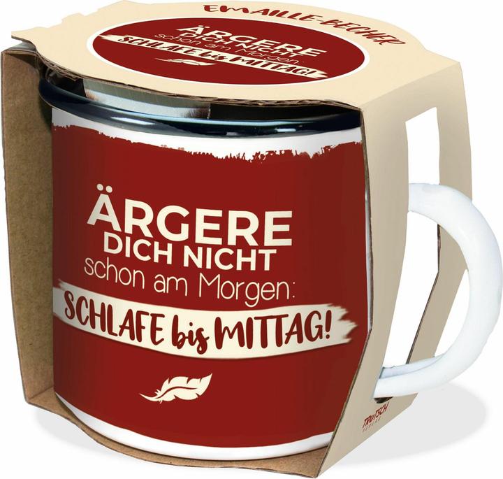 Tasse émaillée Ne vous fâchez pas 300 ml (300 ml, 1 x)