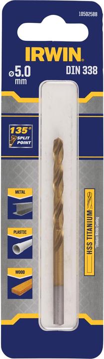 Image du produit Irwin Foret en titane cylindrique 5mm (10502588) (5 millimètres)