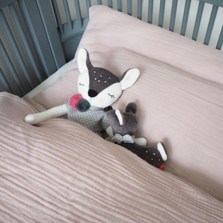 Image du produit Kikadu Parure de lit Muslin rose (GOTS)