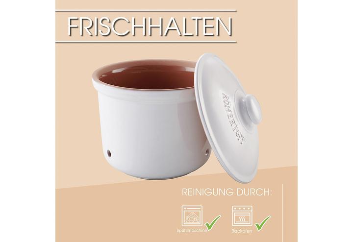 Actual product image Römertopf Freshness pot Maxi plus white