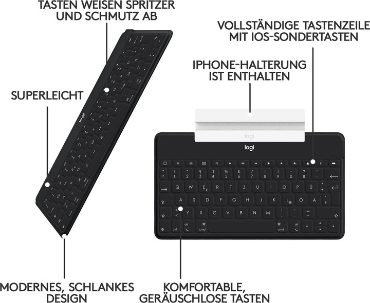 Immagine prodotto Logitech Keys-To-Go (CH, Senza fili)