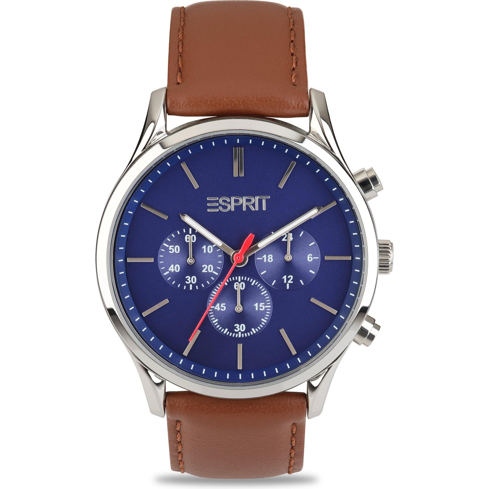 Esprit, Armbanduhr, Herrenuhr COMPAGNION, Silber, (Analoguhr, 44 mm)