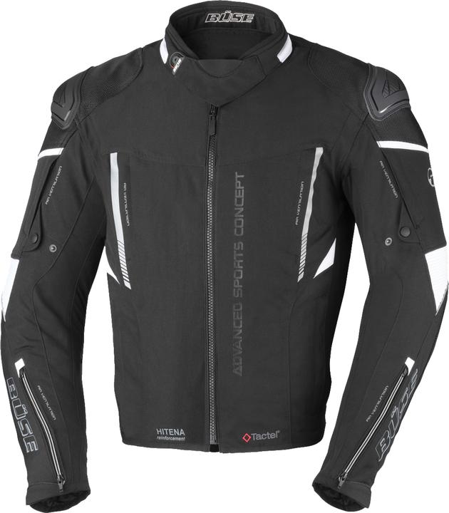 Produktbild Büse Rocca Textiljacke Schwarz / Weiss 56 (Herren, 56)