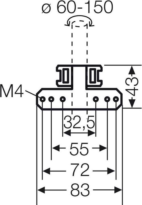 Produktbild Hensel Mastbefestigung DK MB 1 für DK-Kabelabzweigkästen - Zubehör TFT/LCD-TV
