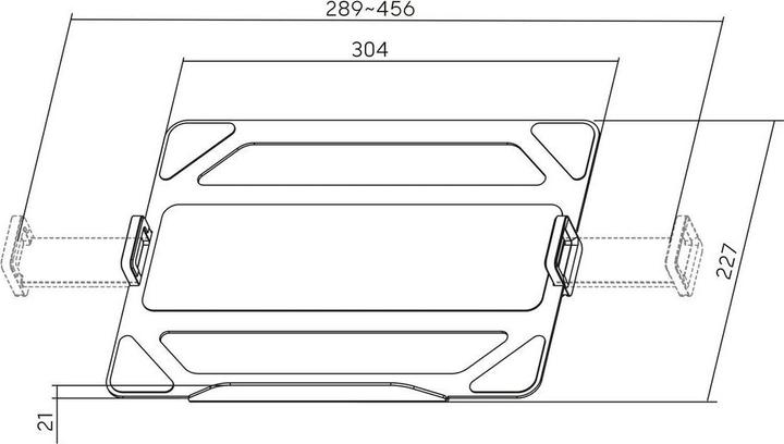 Image du produit ACT Universal laptop tray for monitor arms