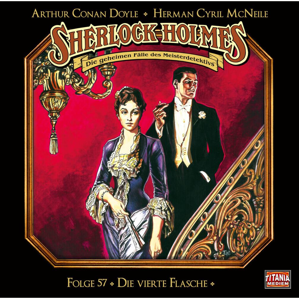 Thumbnail - Sherlock Holmes - Folge 57, Hörbücher von Herman Cyril McNeile, Marc Gruppe, Titania Medien, Joachim Tennstedt, Arthur C...