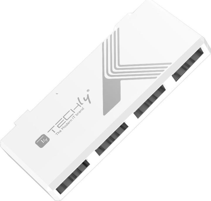 Actual product image Techly IUSB2-HUB4-WHTY (USB-A, 4 ports)