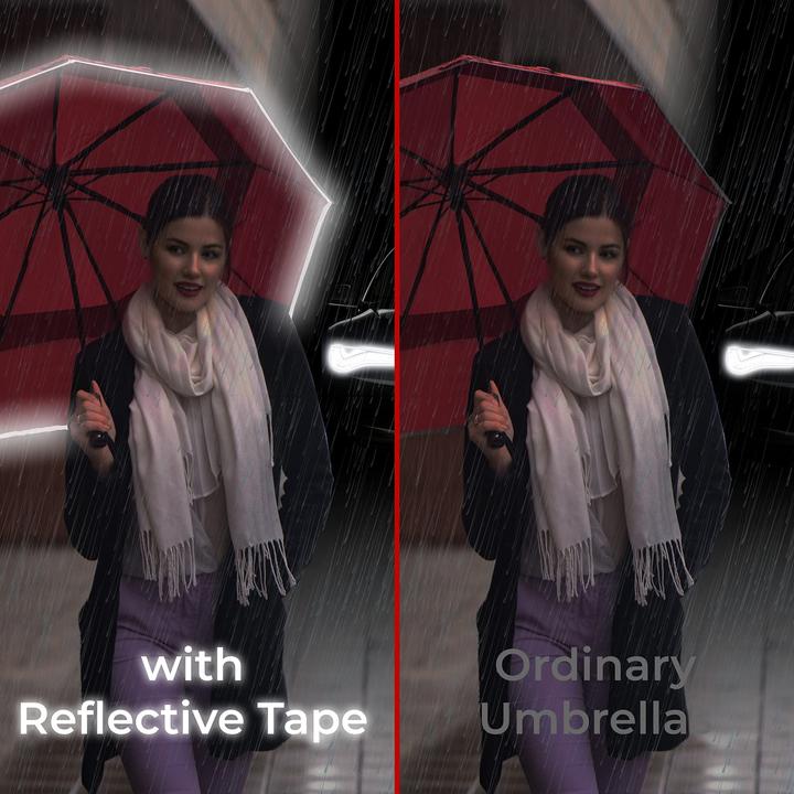 Produktbild Alopini Regenschirm Taschenschirm Automatisches Öffnen und Schliessen Winddichte Doppelkappe