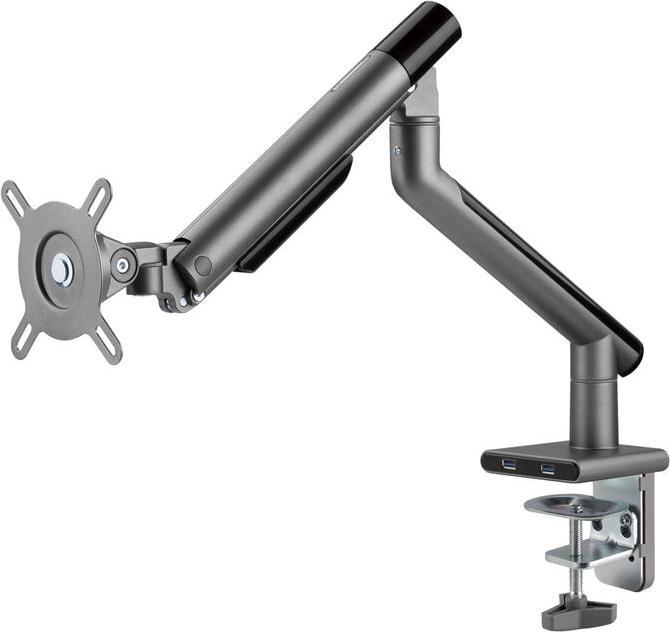 Produktbild Alterzone Arm One USB Aluminium Monitorarm, 2 x 3.0 USB-Anschlüsse, Space Gray (32")