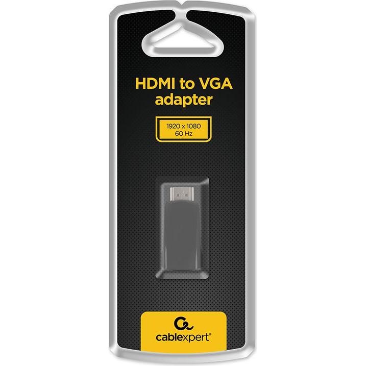 Thumbnail - Cablexpert HDMI to VGA adapter, Single port (0.01 m, HDMI), Video Kabel