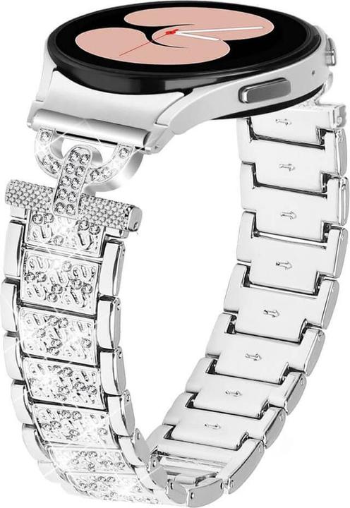 Produktbild Cover-Discount Edelstahl Armband mit Strass 20mm silber (20 mm, Edelstahl)