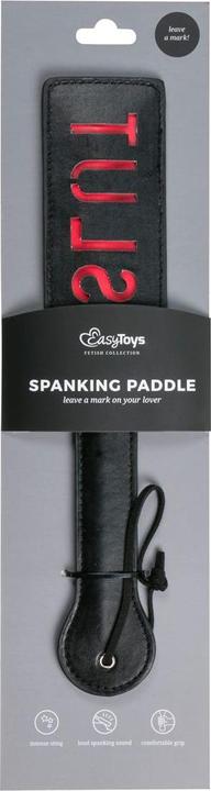Actual product image Fetish Collection Zwarte leren paddle slut
