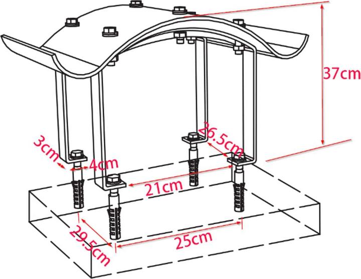 Actual product image vidaXL Schornsteinaufsatz (60 x 60 x 38 cm)