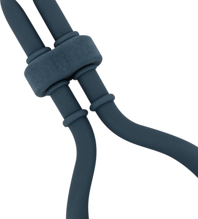 Actual product image Boners Adjustable Cockring - Blue (4 cm)