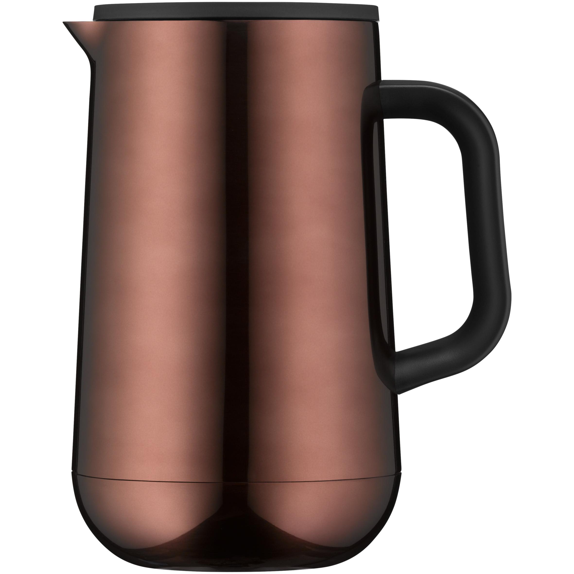 WMF Thermoskanne Isolierkanne 1,0l Impulse Tee Kaffee Trinkflasche Edelstahl, Thermoskanne, Kupfer