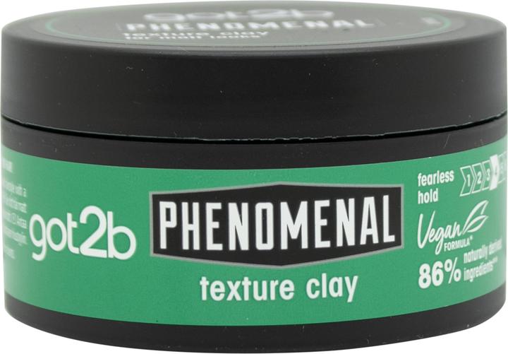 Produktbild Schwarzkopf got2b PhenoMENal Texture Hair Styling Clay Vegan Starker Halt Mattes Finish Kein Kleben 1 (Haarwachs, 100 ml)