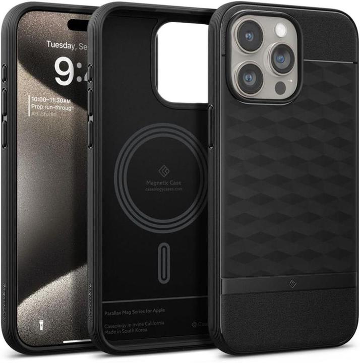 Caseology Parallax MAG iPhone 15 Pro Max 6.7" Magsafe Czarny/Matte Black ACS06614 (Apple iPhone 15 Pro Max)