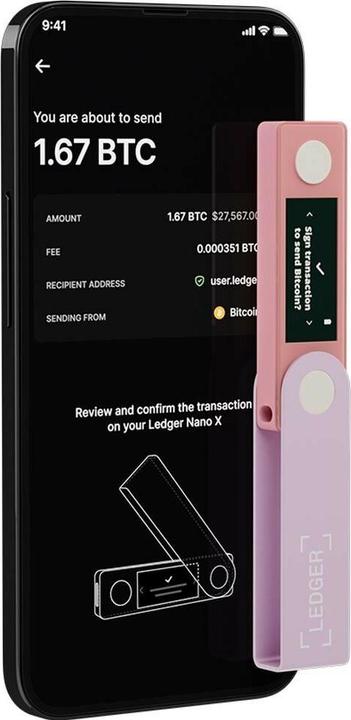 Produktbild Ledger Nano X - Pastel Pink (Bitcoin, Ethereum Classic, Weitere)