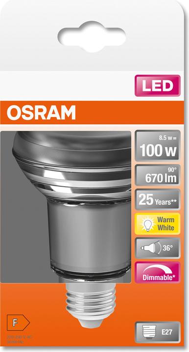 Actual product image Osram Superstar R80 (E27, 9.60 W, 670 lm, 1 x, G)