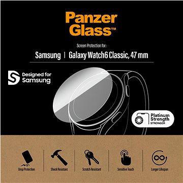 Productafbeelding PanzerGlass Galaxy Watch6 Classic 47mm Schermbescherming Antibacterieel 3684