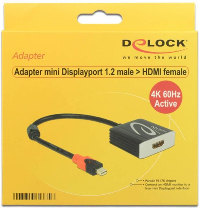 Actual product image Delock Monitor adapter Mini-DP to (HDMI, 20 cm)