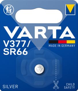 Image du produit Varta Pile bouton Electronics argent V377/SR66 1.55V (2 pcs, SR66, 24 mAh)