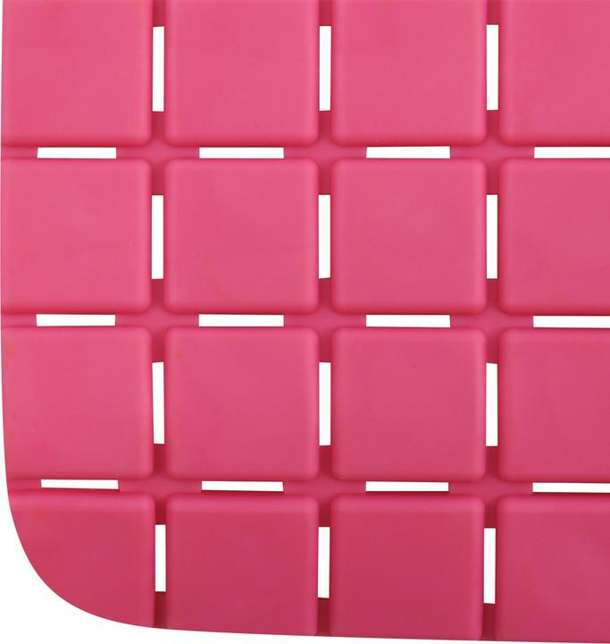 Actual product image spirella Tapis Anti Derapant Quadro Premium 36x76cm Magenta (36 x 76 cm)