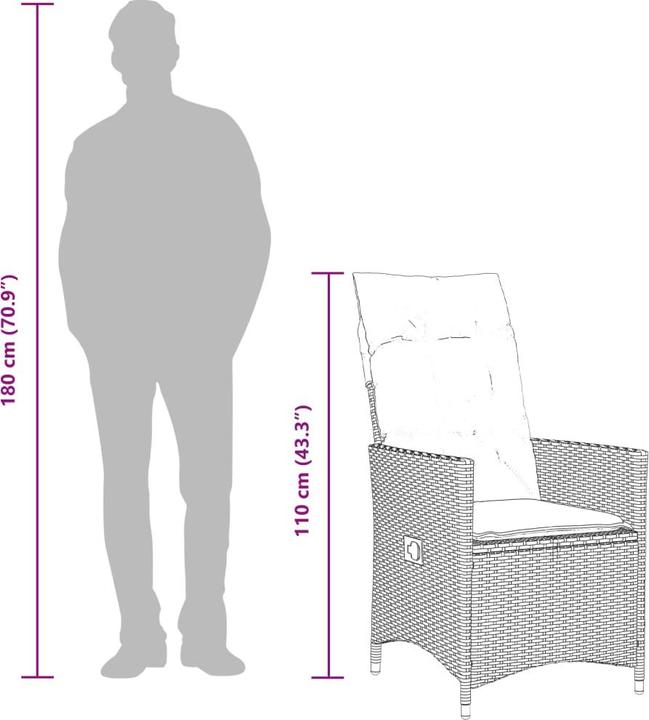 Produktbild vidaXL Garten Essgruppe