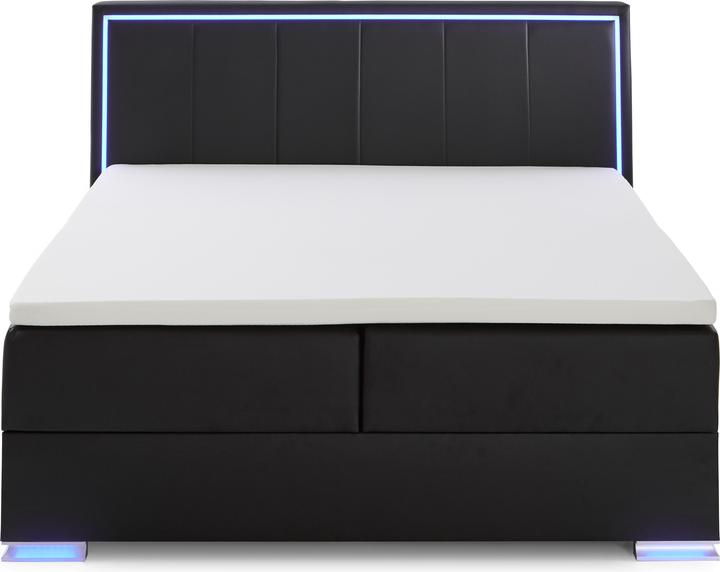 Actual product image Meise Möbel Colorado II box spring bed incl. bed base with Bonnell spring core box imitation leather (180 x 200 cm)