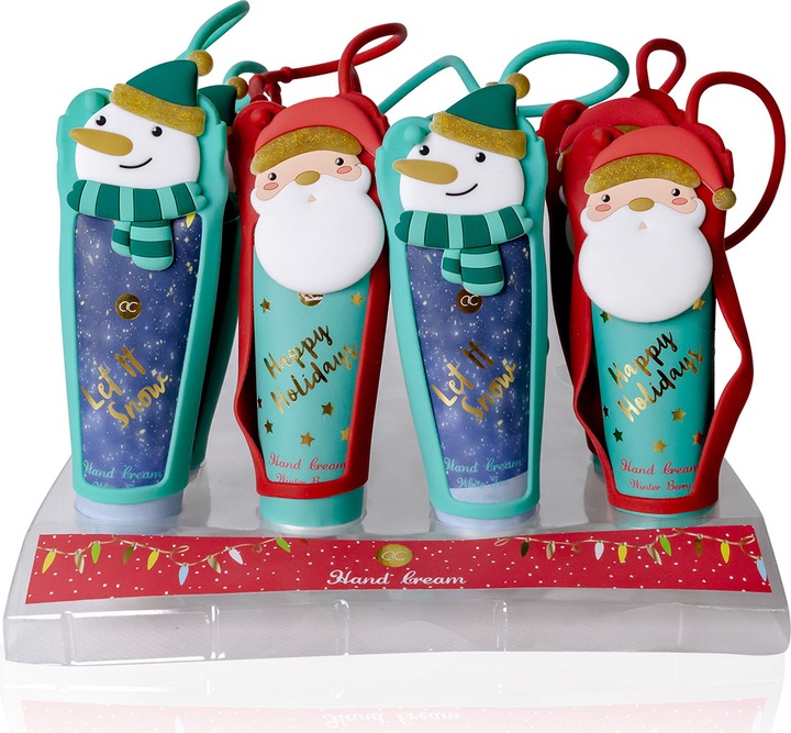 Actual product image Accentra Hand & nail cream SANTA & CO in tube incl. silicone sleeve, 60ml, 2 motifs/fragrances assorted: